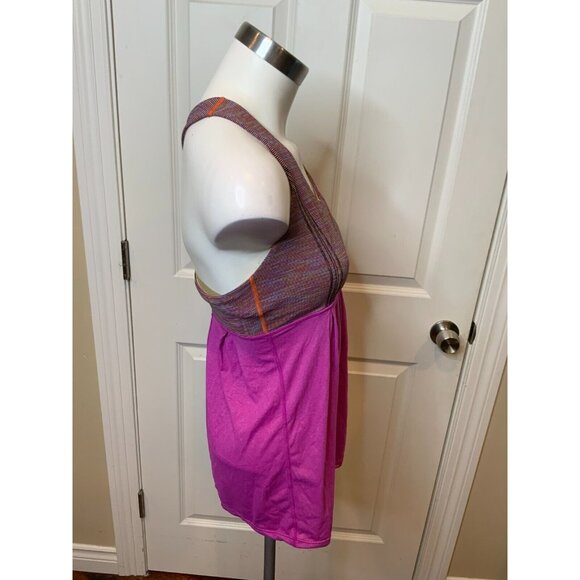 Lululemon Power Dance Babydoll Light Purple Microstripe Racerback Tank Size 6 - Picture 2 of 5